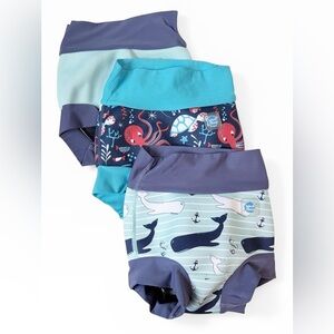 Splash About Happy Nappy Baby Swim Diapers Bundle of Three Size 2-3 Years